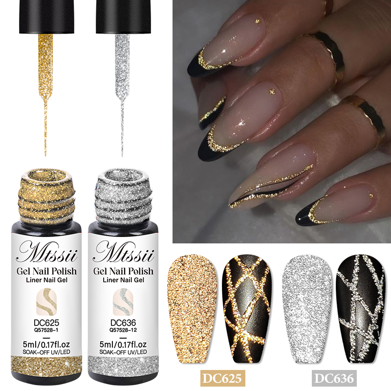 Resin Glitter Pack - Juego de esmaltes de uñas en