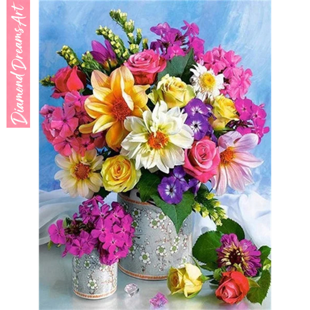 Resin Craft Kit - Mosaico de Diamantes Completo, Flor en