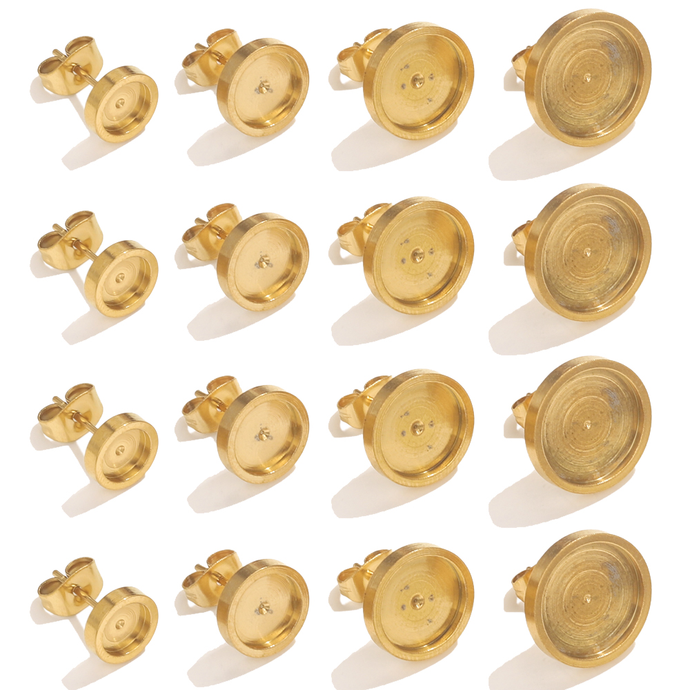 Resin Craft Kit - 10 Uds. De pendientes dorados de