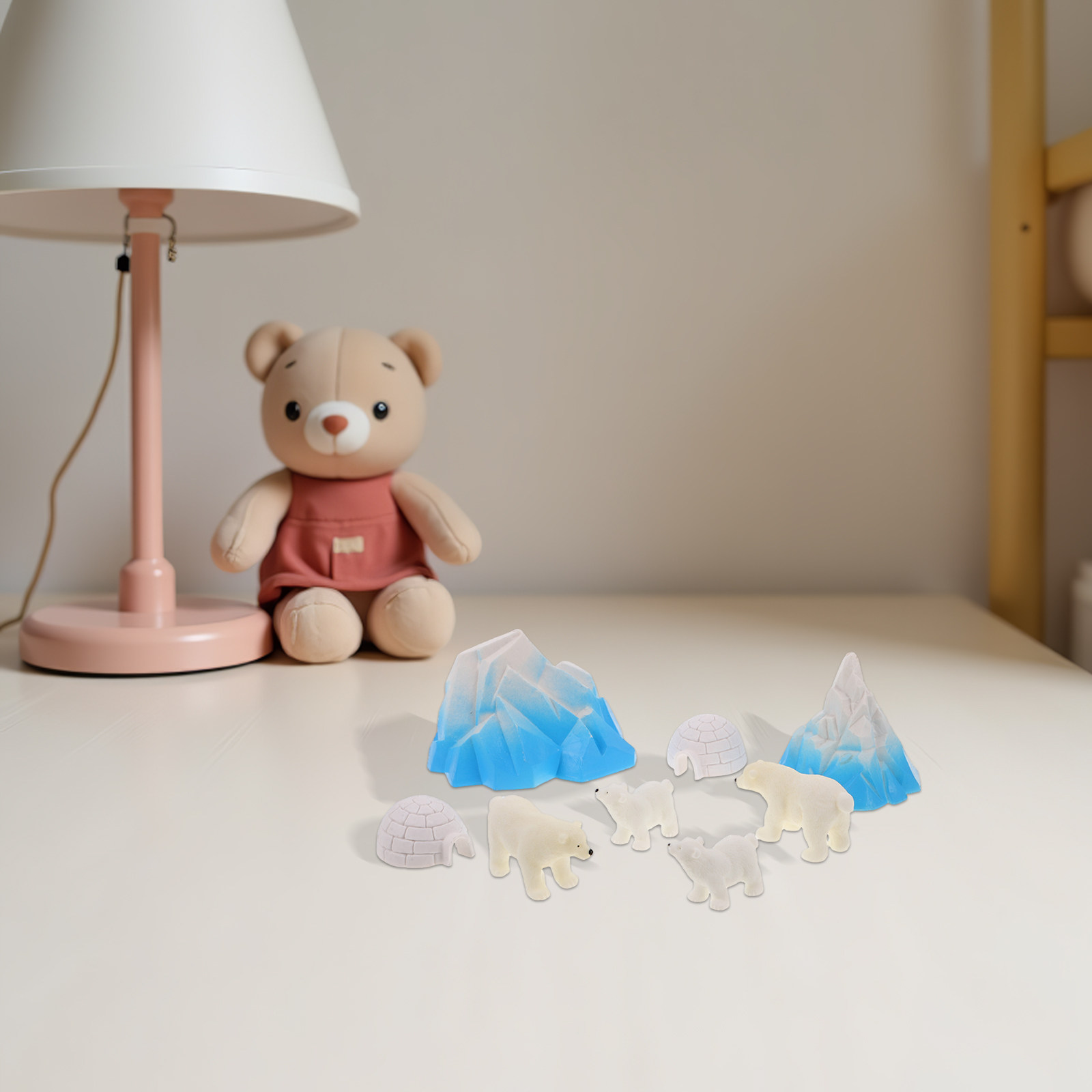 8 Piezas de Mini Osos Polares  - Resin Crafts reseña y precio
