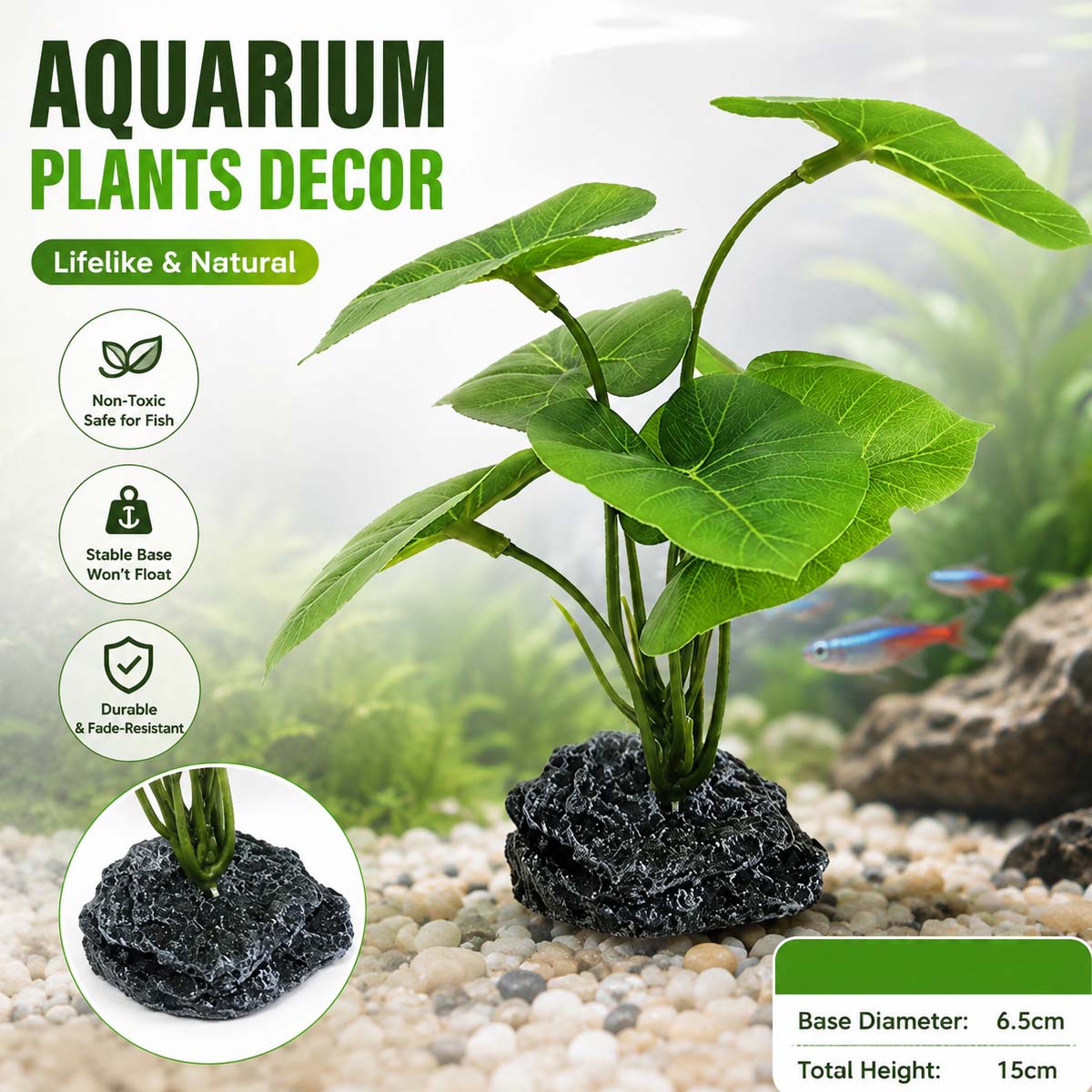 Planta artificial para acuario - Terrarium Moss Art reseña y precio