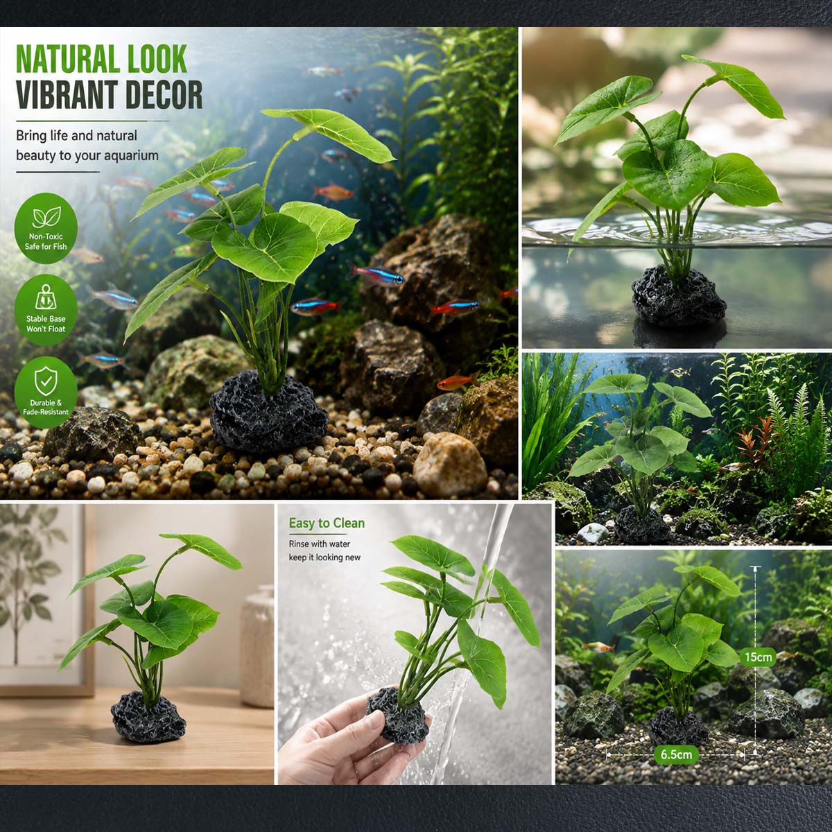 Planta artificial para acuario - Terrarium Moss Art reseña y precio