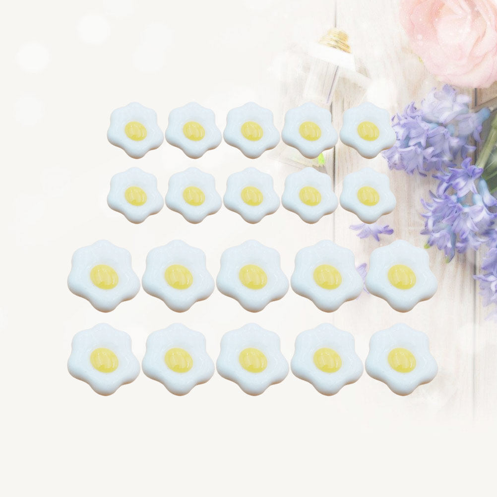 20 Piezas de Huevos Poché Simu - Resin Craft Material reseña y precio