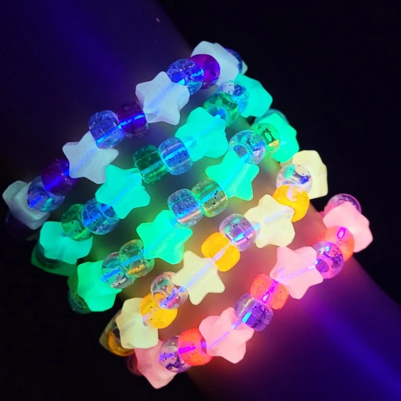 Juego de 5 pulseras kandi con  - Resin Glitter Pack reseña y precio